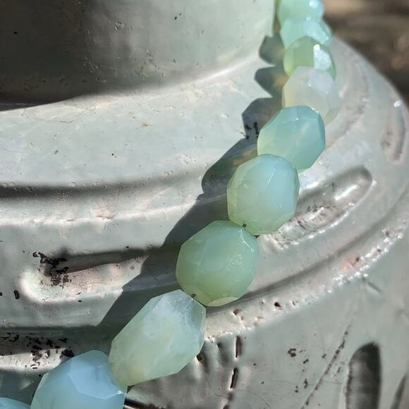 Jay King Necklace Light Blue Chalcedony w/ Irregular Shape Stones Graduating DTR - Picture 3 of 6